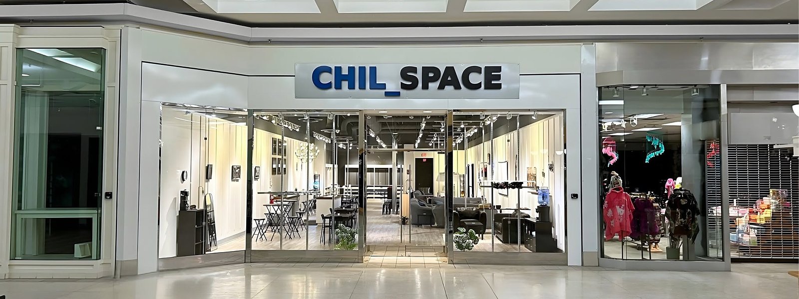 The Chil_Space storefront inside Fashion Square Mall